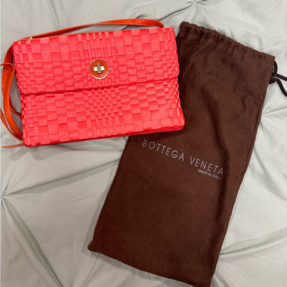 Bottega Veneta
Satin Intrecciato Shoulder Bag
